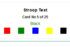 The Stroop Color and Word Test